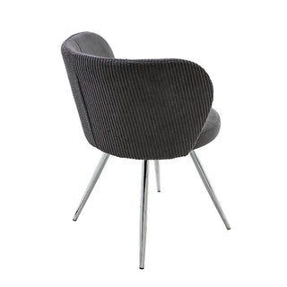 TC2418GG Silla Giratoria Gris con Cromo.