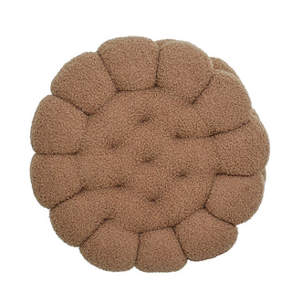 ZC2477CC Cojìn Galleta Teddy Café Capuccino 35 Cm. Material 100% polyester