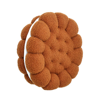 ZC2478CE Cojín Galleta Teddy Café Expresso 45 Cm. Material 100% polyester