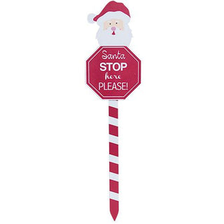 MA71824A Señalamiento Santa Stop De Madera 60 cm.