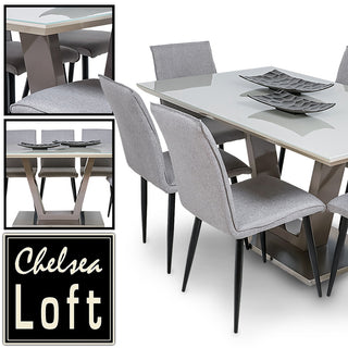 TC640GT Silla Arezzo Lino Gris Tela 44(L)x59(P)x90(A) cm.