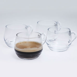 WL1230 Set 4 Taza Para Café De Vidrio 13(D)X8(A) Cm.